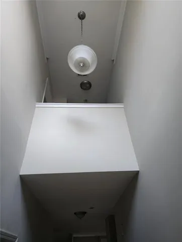 a view of stairs and yard