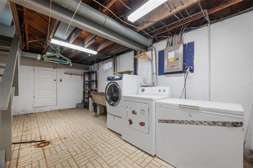 1233 Virginia Avenue Midland, PA 15059 - Photo 29 of 44 a utility room with dryer and washer