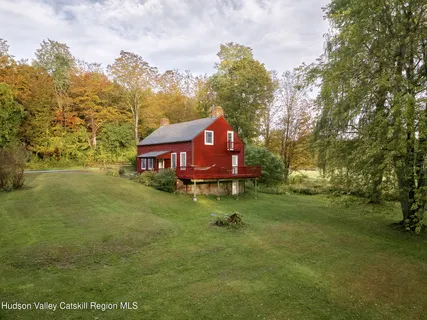 a view of lake with mountain