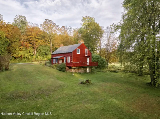a view of lake with mountain