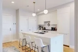 a view of dining table and chairs