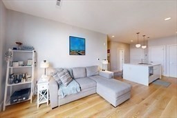 191 Washington Street, Unit 720 Boston, MA 02135 - Photo 6 of 19 a living room with furniture and a bath tub
