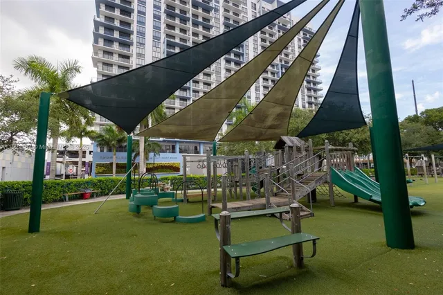 a view of outdoor space with seating