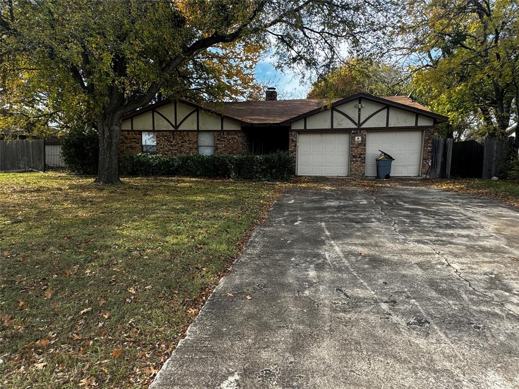a house with trees in the background