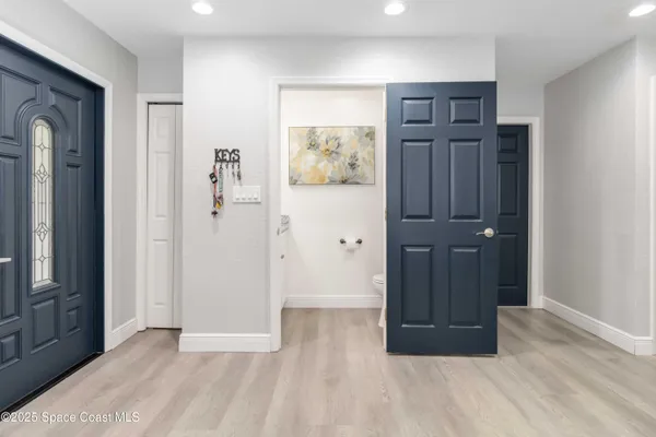 wooden floor and windows in a room