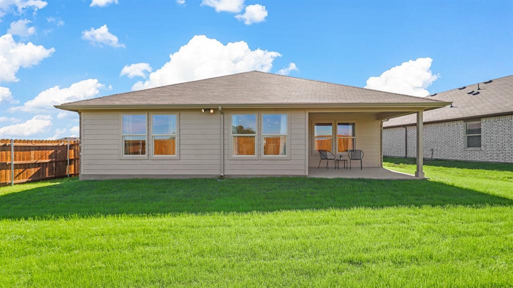 1013 Burnt Rnch Lane Fort Worth, TX 76131 - Photo 39 of 40 Rear Elevation - All Home and community information, including pricing, included features, terms, availability and amenities, are subject to change at any time without notice or obligation. All Drawings, pictures, photographs, video, square footages, floor plans, elevations, features, colors and sizes are approximate for illustration purposes only and will vary from the homes as built.