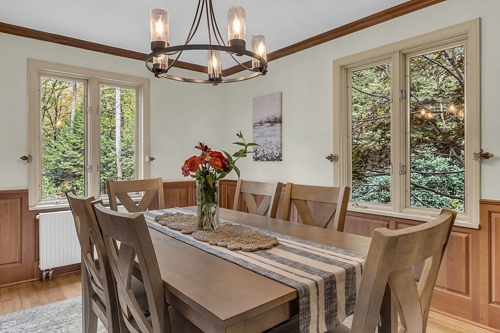 3 Peninsula Road Harvard, MA 01451 - Photo 14 of 42 a view of a dining room with furniture window and outside view