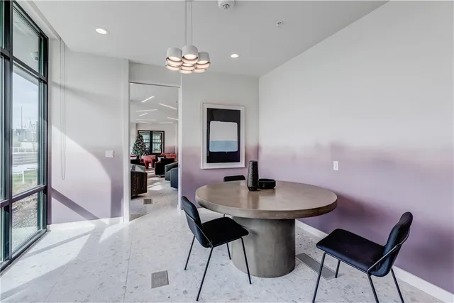 a view of a garden with a pathway