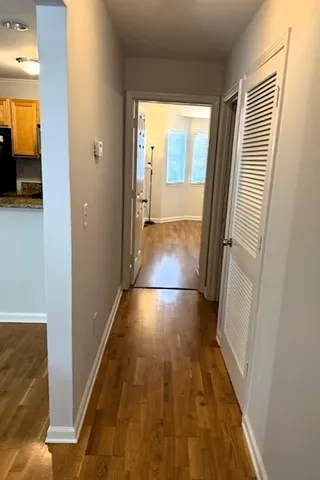 a view of empty room with front door