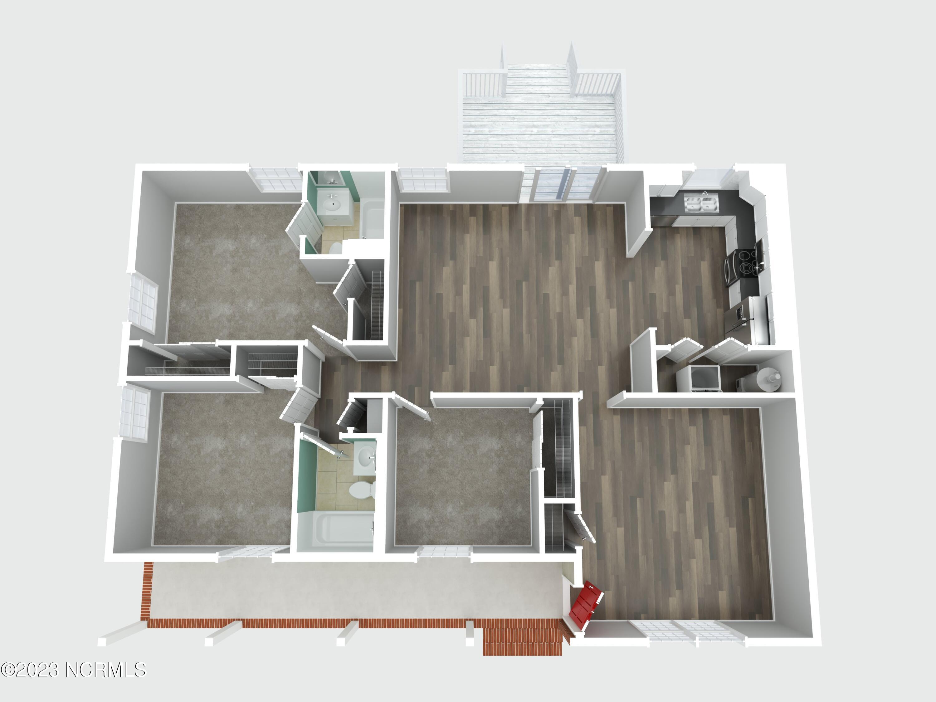 27 Victoria Road Jacksonville, NC 28546 - Photo 32 of 32 3d Floor Plan