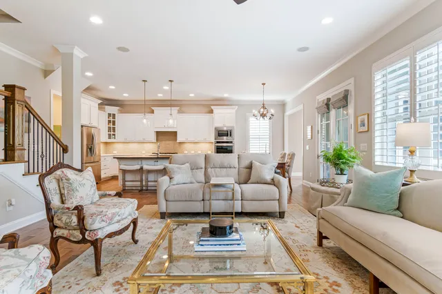 an aerial view of multiple houses