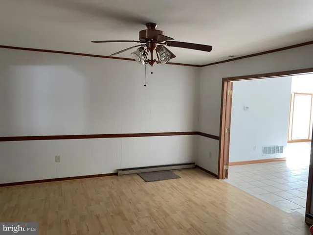 a view of an empty room