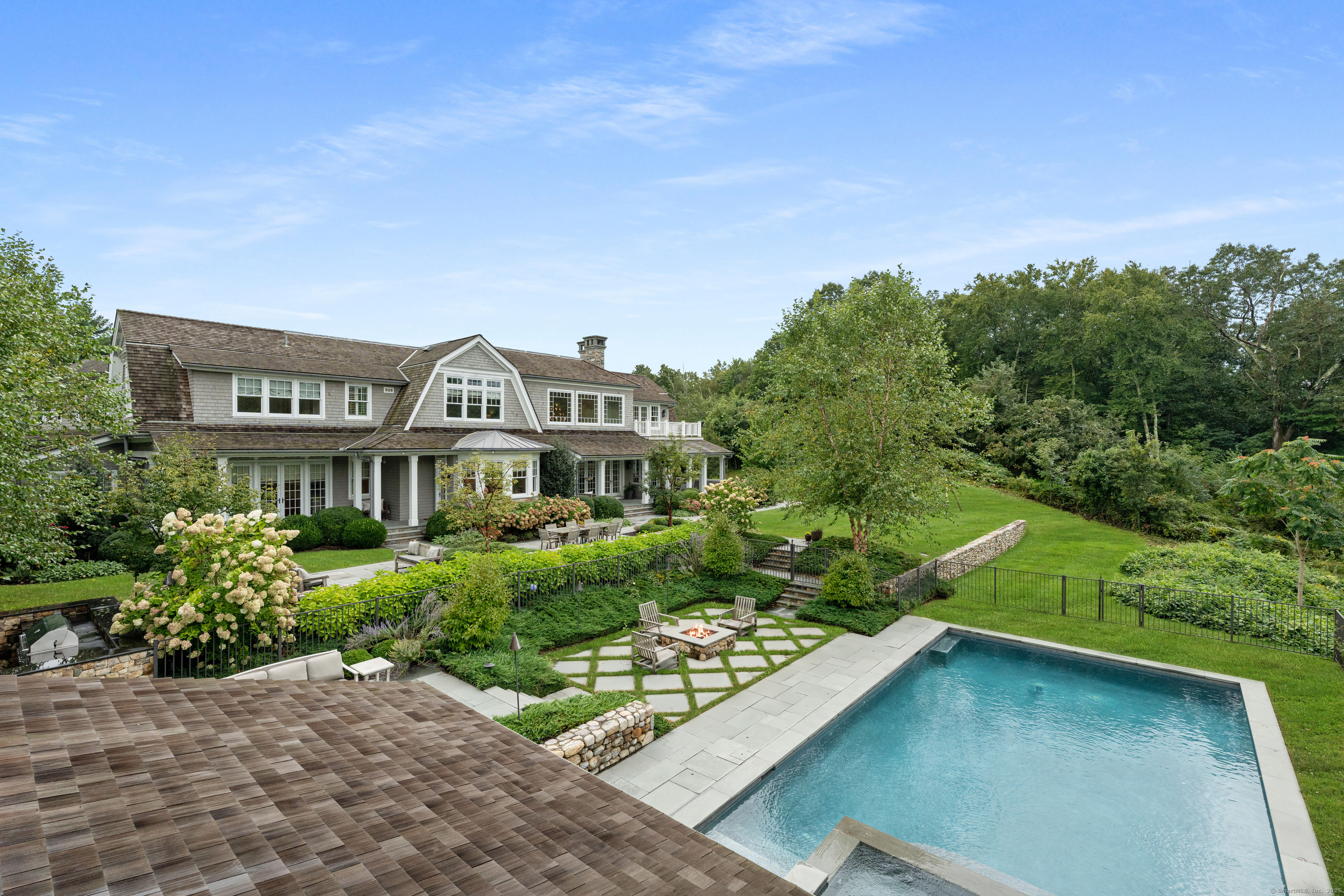 294 Maple Road Easton, CT 06612 - Photo 38 of 40 View from the pool house balcony