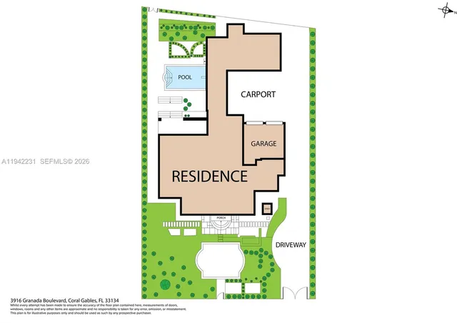 $7,950,000 | 3916 Granada Boulevard, Coral Gables, FL 33134