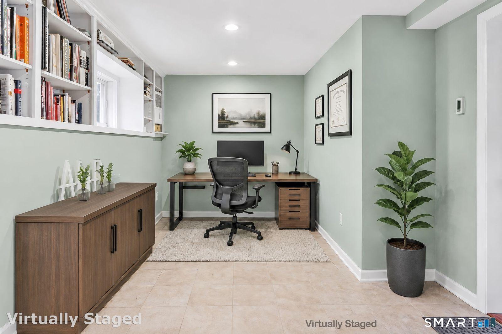 21 Overlook Place Trumbull, CT 06611 - Photo 27 of 37 Lower level staged as office space.
