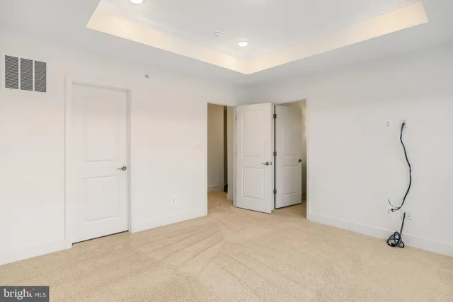 a view of an empty room