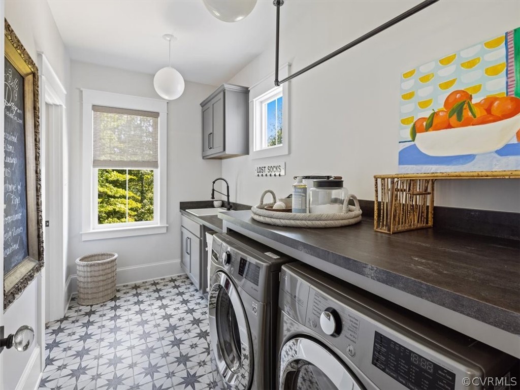 16701 Saville Chase Road Midlothian, VA 23112 - Photo 34 of 50 a utility room with a sink a washer and dryer