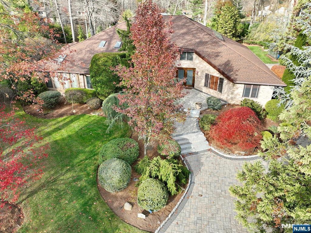 4 Summertree Way Montvale, NJ 07645 - Photo 35 of 50 an aerial view of a house with yard swimming pool and outdoor seating