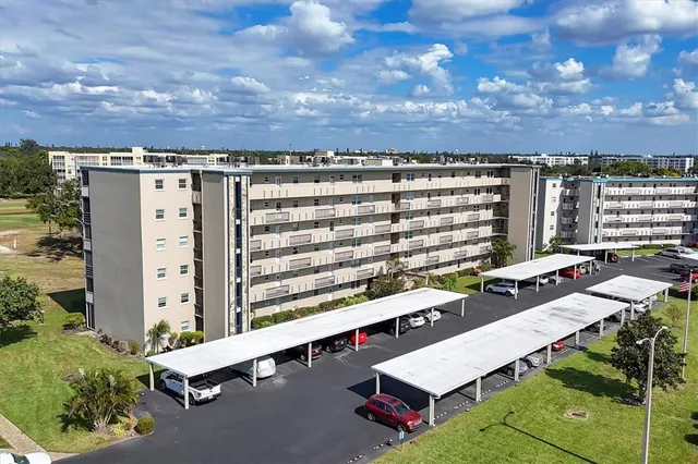 a view of a city with tall buildings