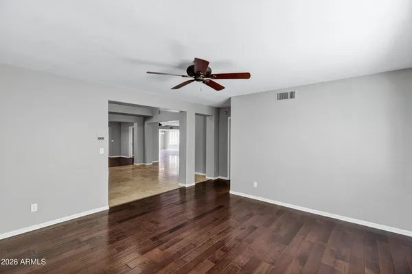 a view of a livingroom with a staircase