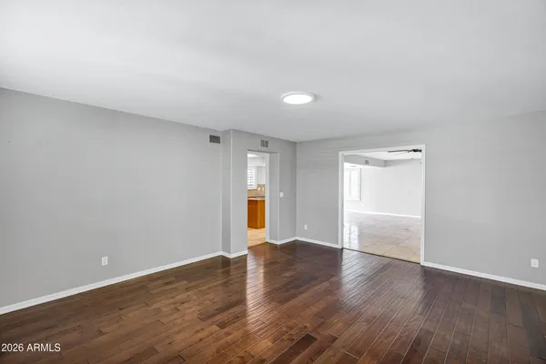 a view of an empty room