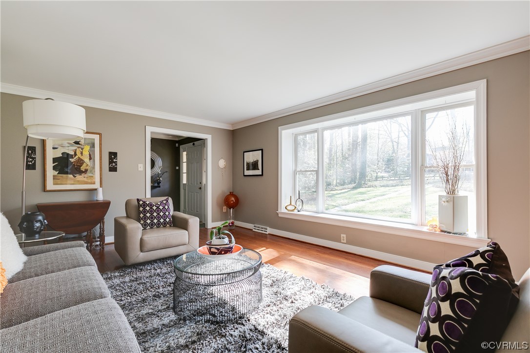 Living room with amazing picture window