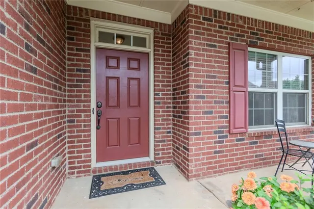 a view of front door of house