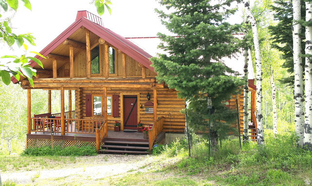 6210 Mountain View Road, Unit 133 Coalville, UT 84017 - Photo 9 of 87 The cabin is constructed of beautiful hand scraped and hand fitted logs, retaining the natural characteristics of the wood.