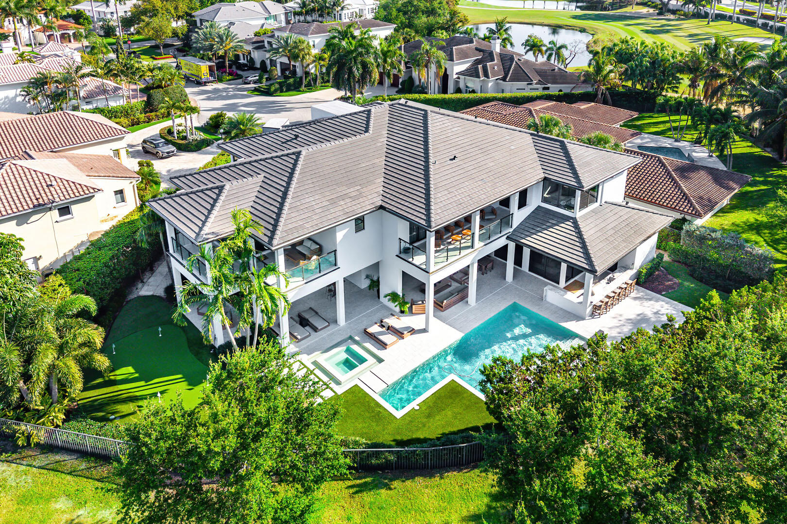 117 Thatch Palm Cove Boca Raton, FL 33432 - Photo 4 of 97 117_Thatch_Palm_Cove_Aerial_07