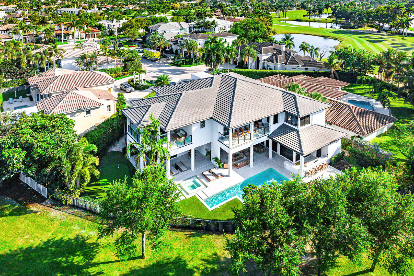 117 Thatch Palm Cove Boca Raton, FL 33432 - Photo 84 of 97 117_Thatch_Palm_Cove_Aerial_05