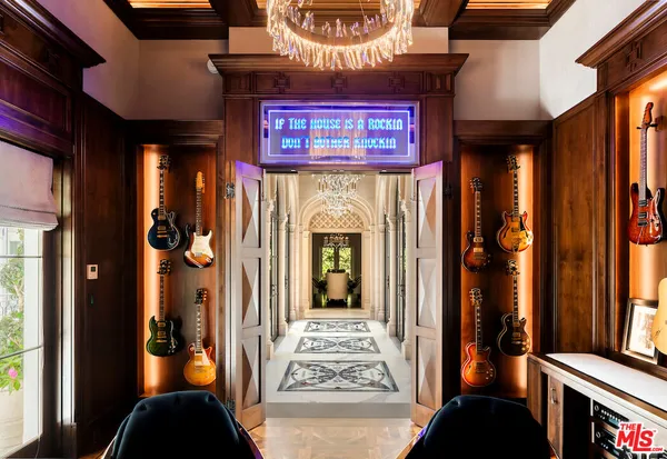 a view of a door of the house