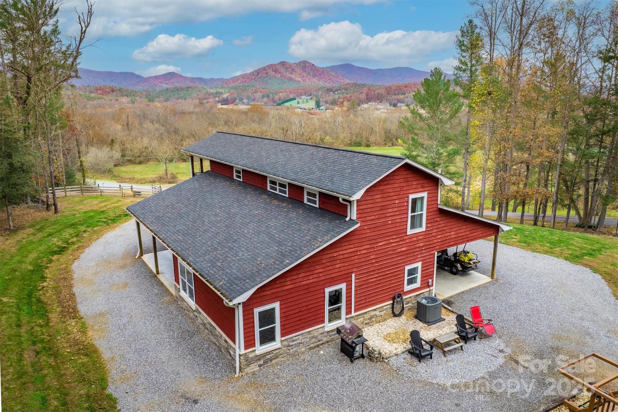 4447 Steeltown Road Lenoir, NC 28645 - Photo 4 of 42 a aerial view of a house with a yard