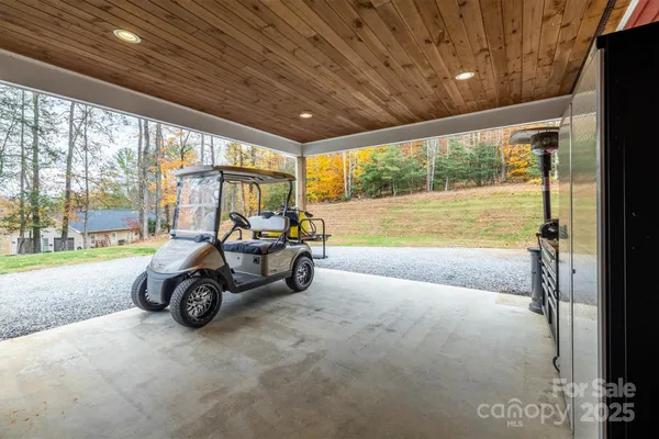 a car parked in front of a house