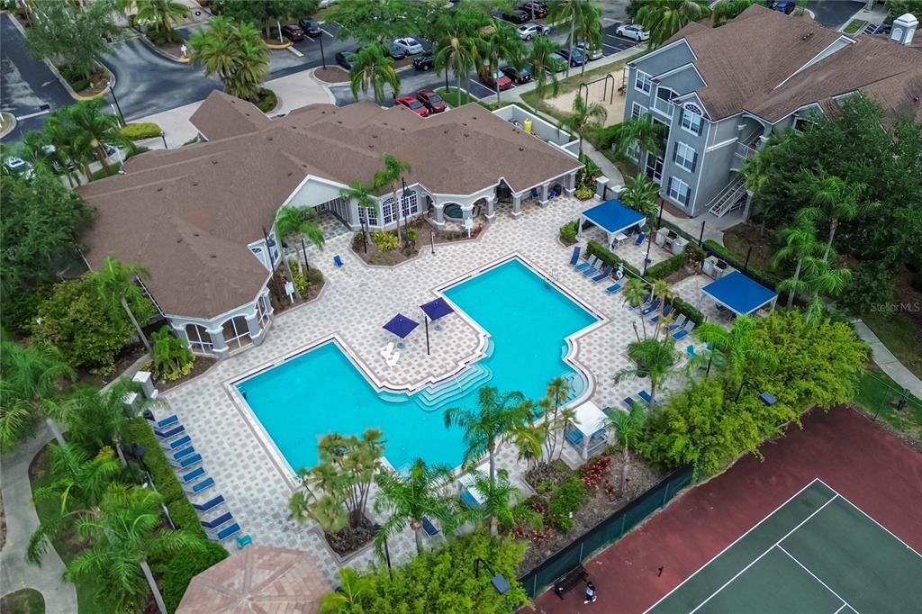 3391 South Kirkman Road, Unit 1216 Orlando, FL 32811 - Photo 29 of 33 an aerial view of a house with garden space and street view