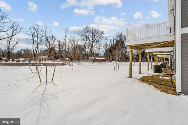 a view of a lake with a houses