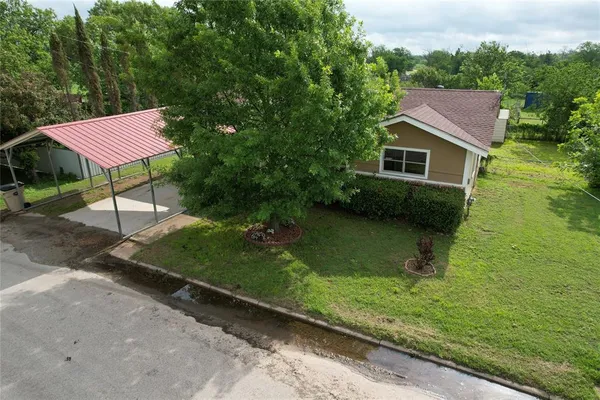 a aerial view of a house