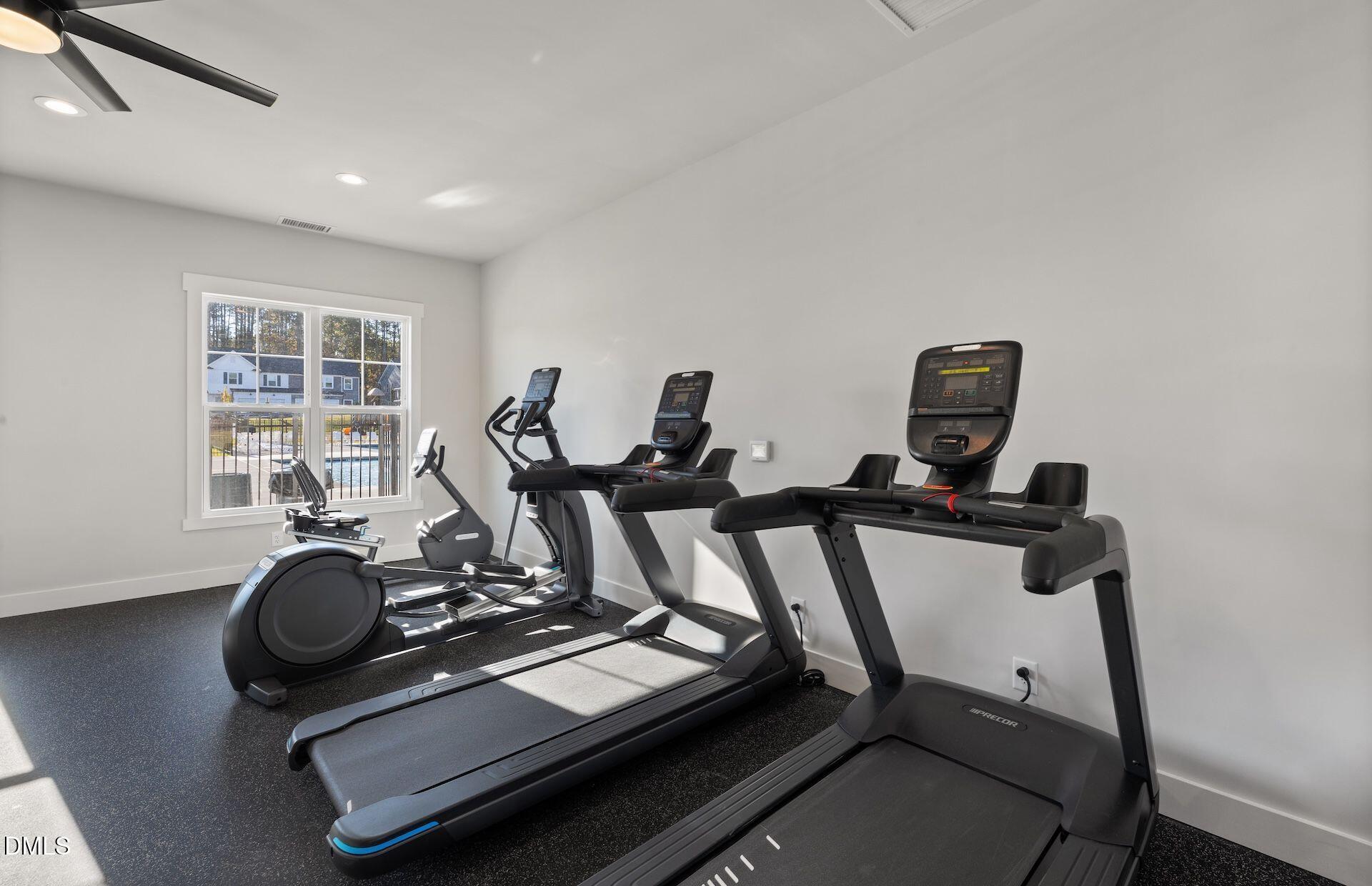 5021 Reader Way Durham, NC 27703 - Photo 30 of 32 a view of a room with gym equipment