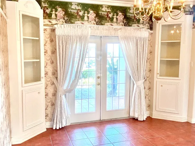 a view of front door