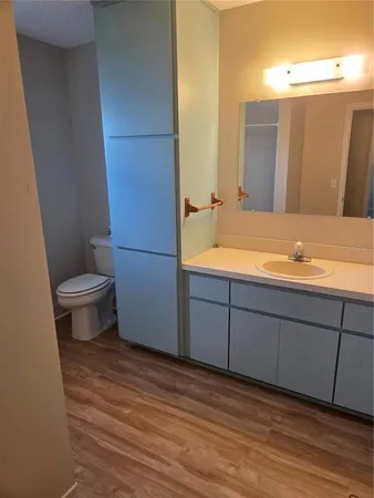 a bathroom with a sink and a toilet