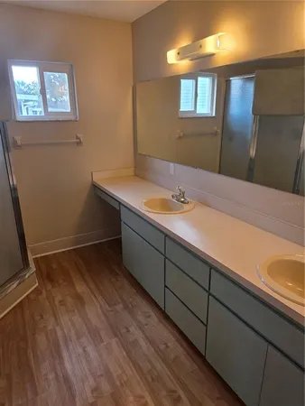 a room with storage and utility