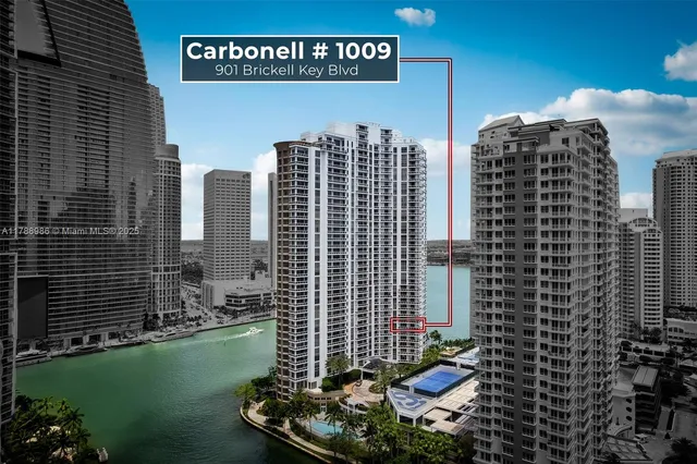 $1,215,000 | 901 Brickell Key Boulevard, Unit 1009, Miami, FL 33131