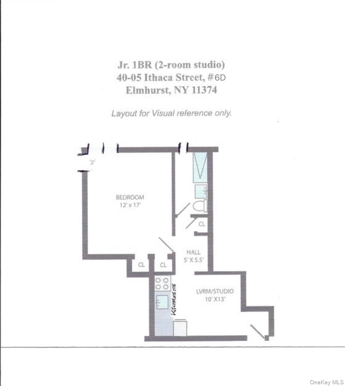 40-05 Ithaca Street, Unit 6D Queens, NY 11373 - Photo 5 of 10 View of room layout