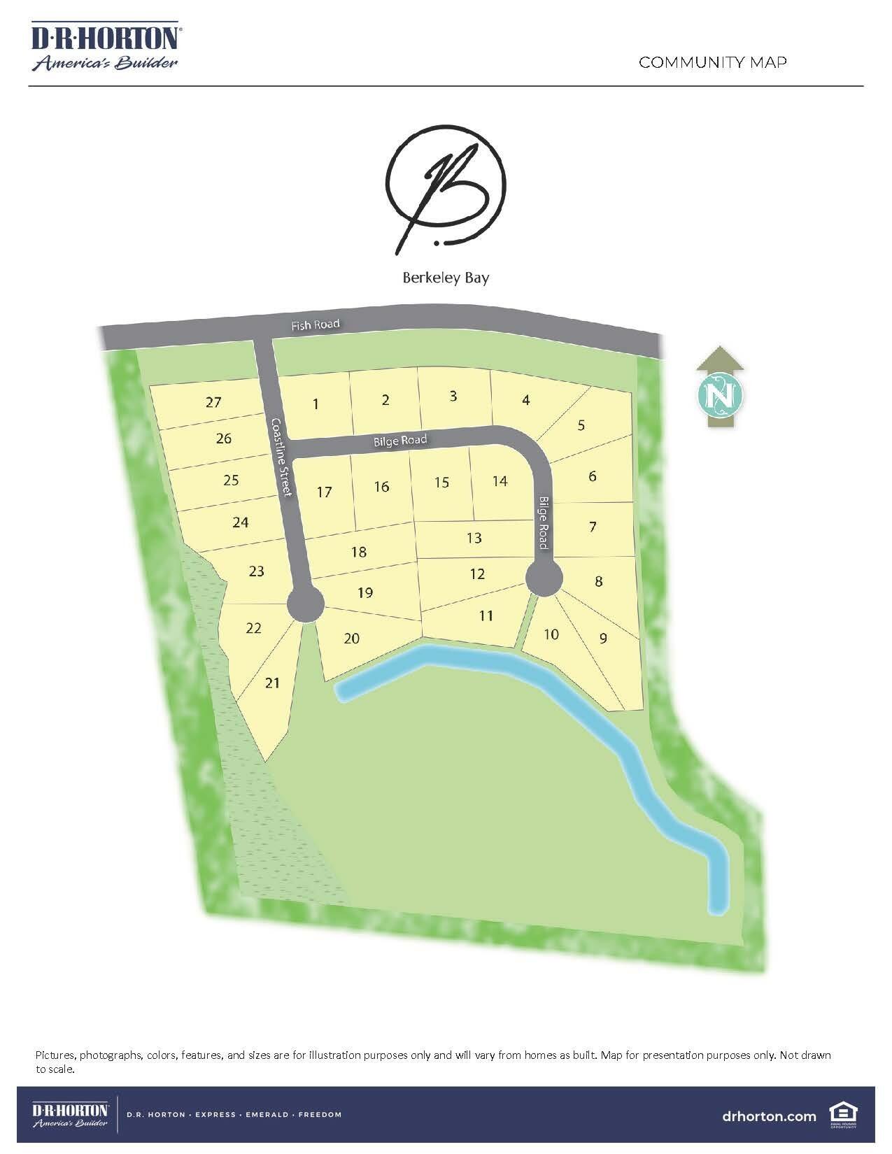 217 Bilge Road Ridgeville, SC 29472 - Photo 71 of 72 Berkeley Bay_Community Map