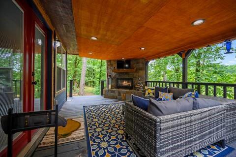 209 Pinyon Road Broken Bow, OK 74728 - Photo 28 of 31 a outdoor living space with patio furniture and garden view