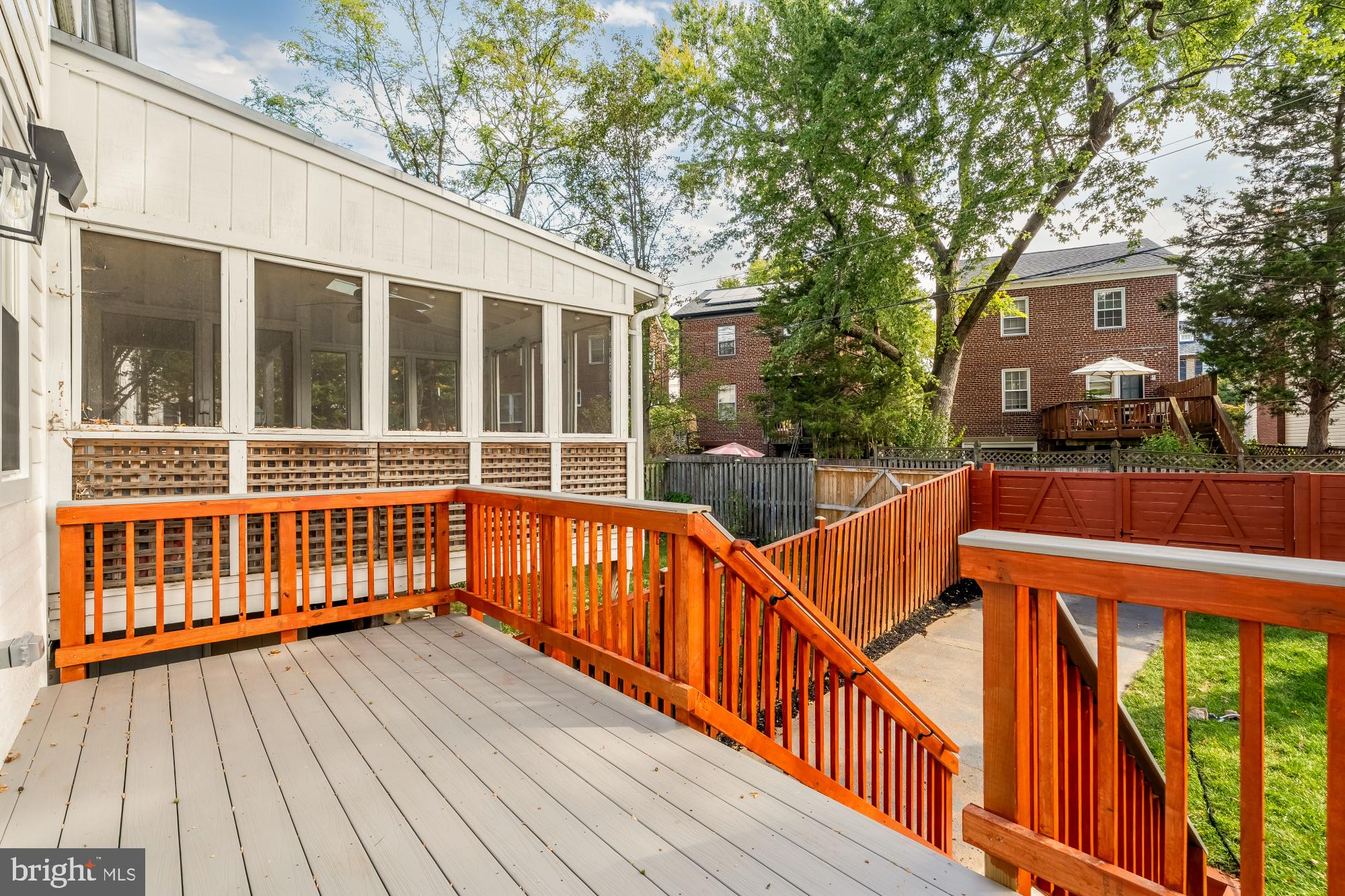 5331 42nd Street Northwest Washington, DC 20015 - Photo 20 of 51 a view of deck with two chairs and wooden fence