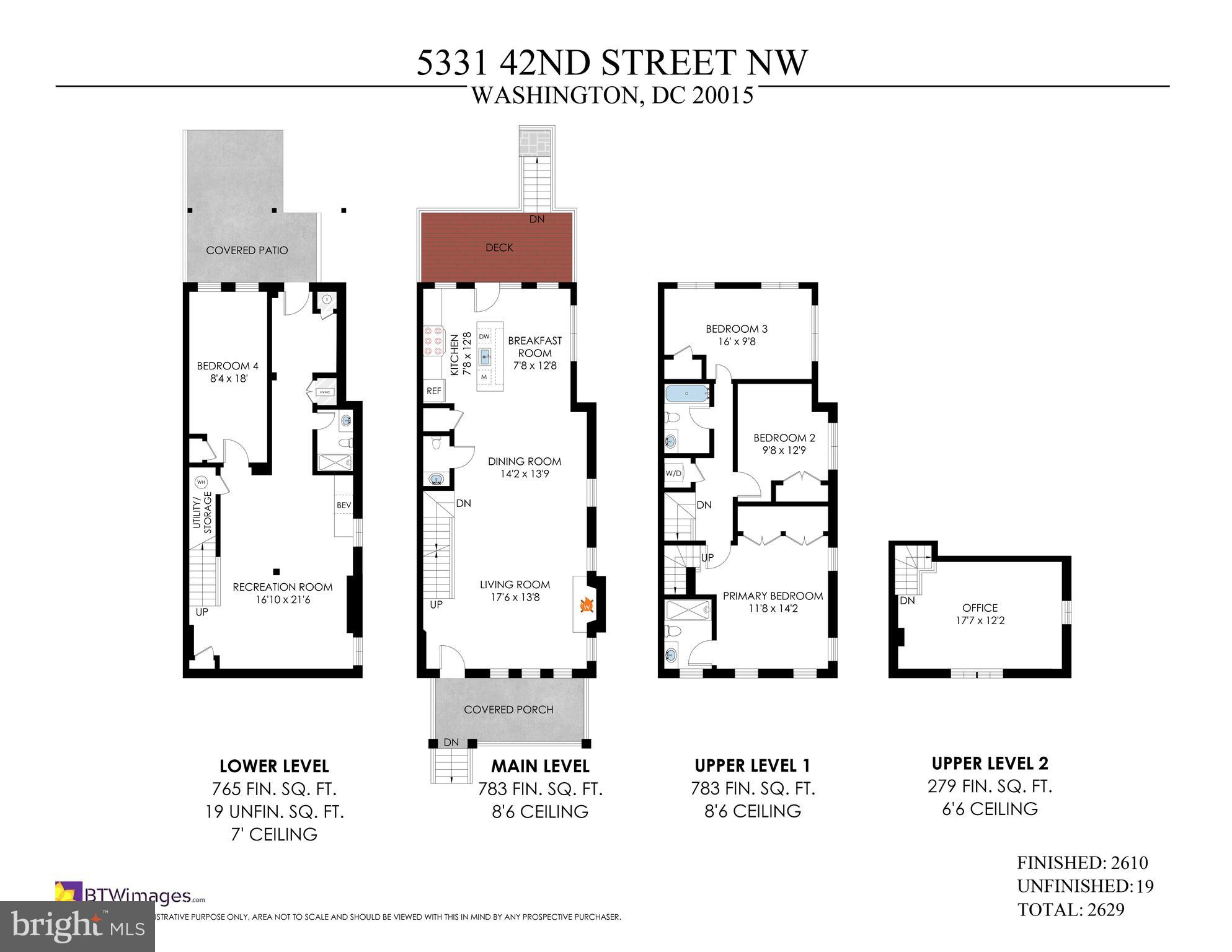 5331 42nd Street Northwest Washington, DC 20015 - Photo 51 of 51 Floorplan