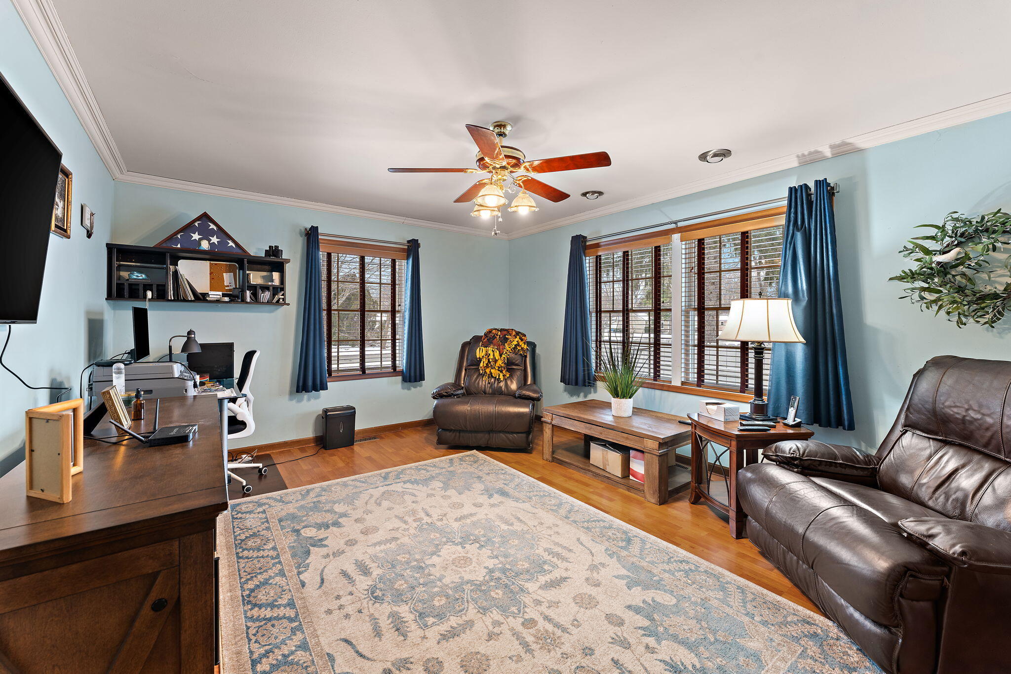507 South 20th Street Chesterton, IN 46304 - Photo 12 of 27 a living room with furniture fireplace and a large window
