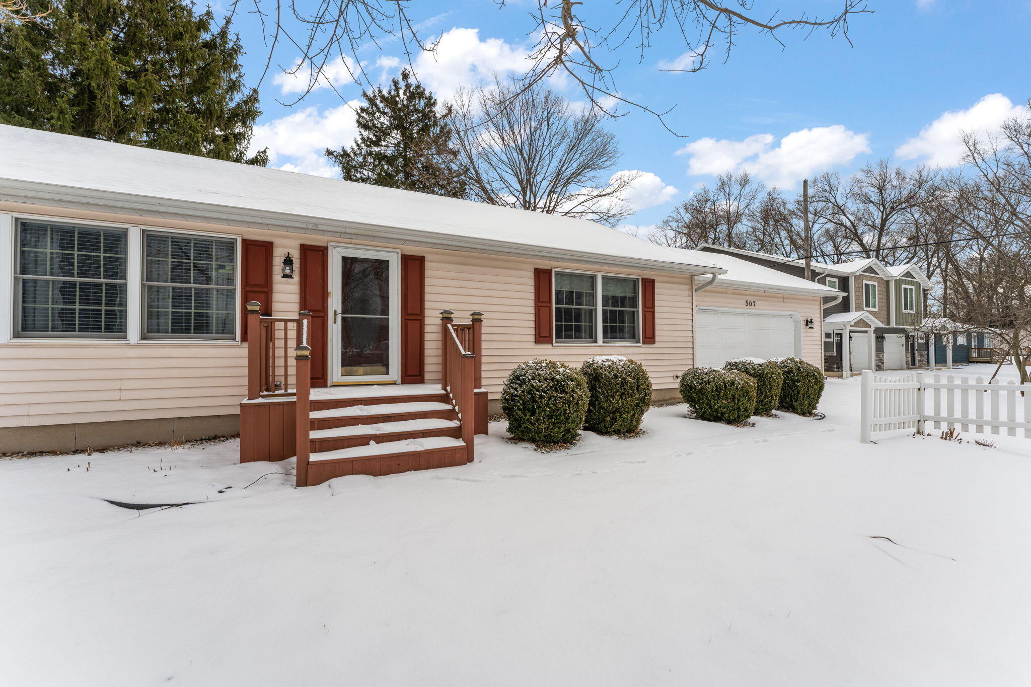 507 South 20th Street Chesterton, IN 46304 - Photo 27 of 27 a view of a house with a yard and wooden fence