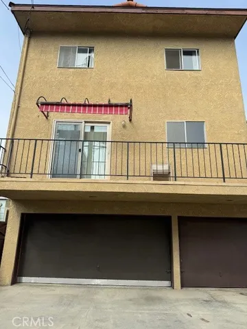 a view of a city from a balcony