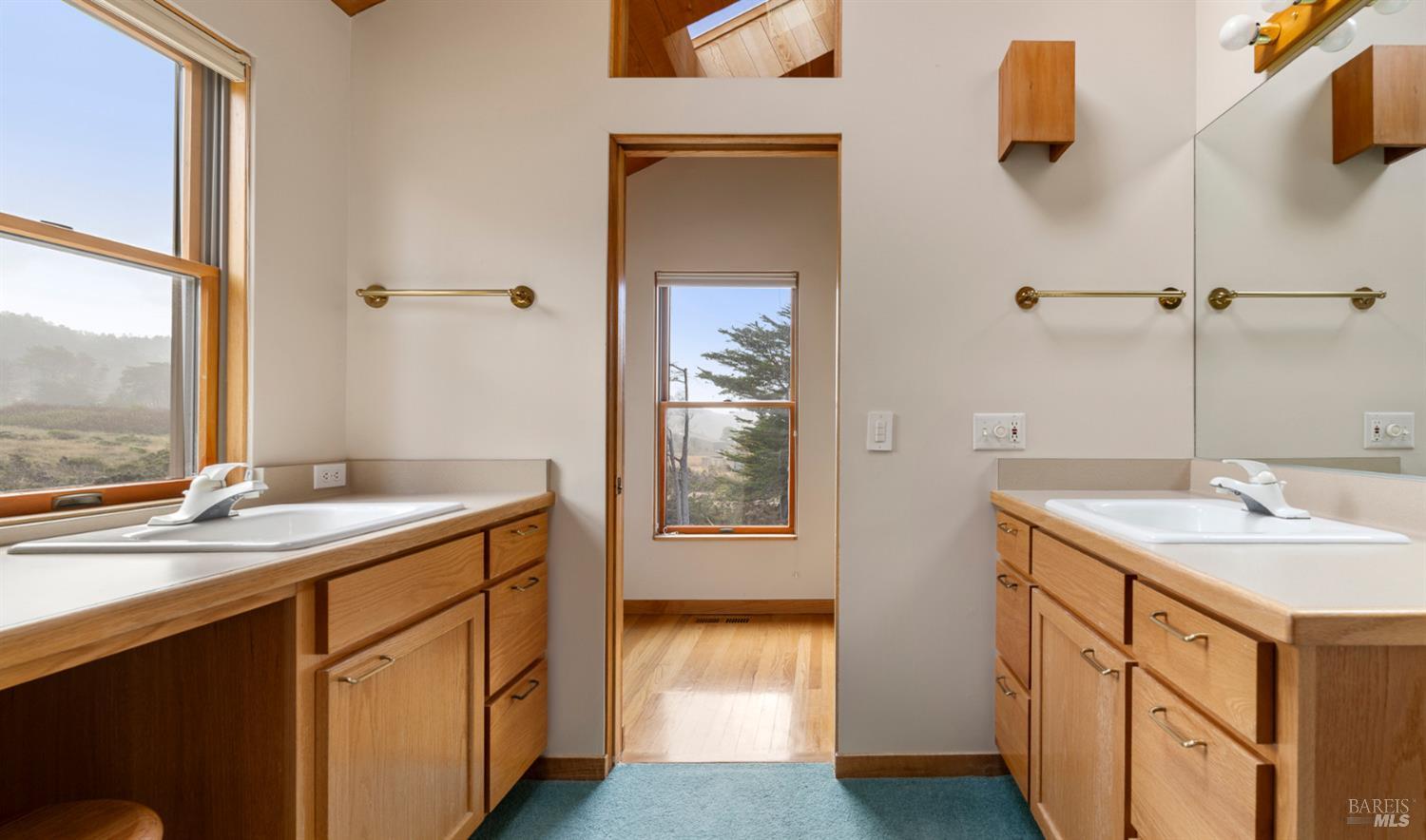 116 Shepherds Close The Sea Ranch, CA 95497 - Photo 31 of 65 a bathroom with a sink and a mirror